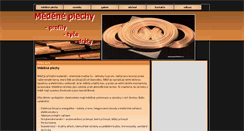Desktop Screenshot of medene-plechy.cz