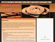 Tablet Screenshot of medene-plechy.cz